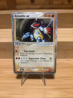 HOLO BLEED!! Pokemon Armaldo ex POP Series 1 Ultra Rare Stage 2 Holo 016/017 1 - Image 1