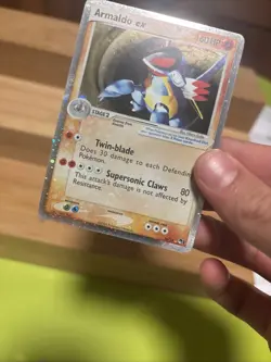 HOLO BLEED!! Pokemon Armaldo ex POP Series 1 Ultra Rare Stage 2 Holo 016/017 1 - Image 3
