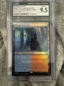 Thundering Falls Foil CGC 9.5 MtG Murders at Markov Manner Magic the Gathering - Image 1