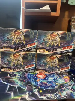 Pokemon TCG Lot of 4 Brilliant Stars Build & Battle Stadium Sealed 820650870132 - Image 1