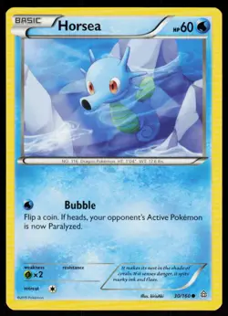 Horsea 30/160 Common Primal Clash Pokemon Near Mint - Image 1
