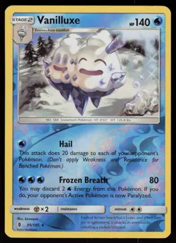 Vanilluxe 35/145 Rare Guardians Rising Pokemon Reverse Holo Lightly Played - Image 1