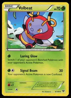 Volbeat 8/146 Uncommon XY Pokemon Near Mint - Image 1