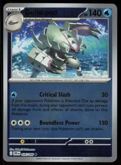 Golisopod 026/086 Uncommon Chaos Rising Pokemon Reverse Holo Near Mint - Image 1