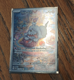 Pokemon TCG Greavard 214/198 SV02 Paldea Evolved Illustration Rare Holo Eng - Image 1