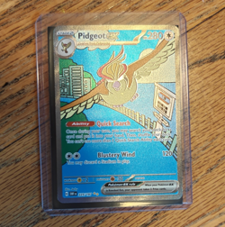 Pokemon TCG Pidgeot ex 225/197 SV03 Obsidian Flames Full Art Holo Eng 2023 - Image 1