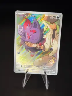 N's Zorua 189 Holo Promo Scarlet & Violet Promo Pokemon Near Mint - Image 1