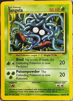 Tangela - 66/102 - Base Set Pokemon 1999 - Image 1