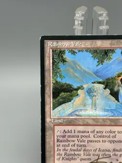 Rainbow Vale Fallen Empires Magic The Gathering MTG Kaja Foglio Signed Auto - Image 3