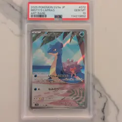 Pokemon Co. Misty's Lapras 072/063 SV9a Heat Wave Arena AR Holo JP PSA 10 - Image 1