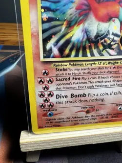 Pokemon Card Neo Revelation Ho-Oh 7/64 Holo Rare - Image 4