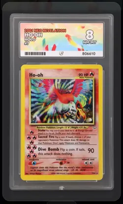 Pokemon TCG Ho-Oh Neo Revelation Holo Card 7/64 Unlimited Rare - ACE 8 - Image 1