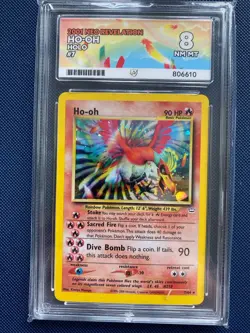 Pokemon TCG Ho-Oh Neo Revelation Holo Card 7/64 Unlimited Rare - ACE 8 - Image 2