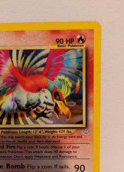 Pokemon TCG Ho-Oh Holo Neo Revelation Vintage Card 7/64 NM+ - Image 3