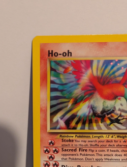 Pokemon TCG Ho-Oh Holo Neo Revelation Vintage Card 7/64 NM+ - Image 4