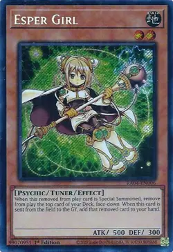 Quarter Century Stampede Secret Rare RA04-EN006 Esper Girl - Image 1