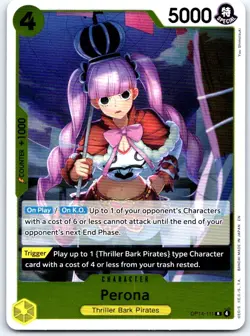 Perona OP14-111 Rare The Azure Sea's Seven One Piece Foil NM - Image 1