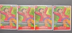 4X Monkey.D.Luffy (014) ST21-014 Starter Deck EX: Gear 5 Foil - Image 1