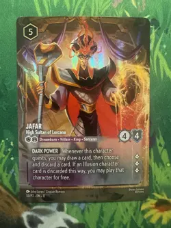 Disney Lorcana TCG Promo Jafar - High Sultan of Lorcana 33/P2 Foil EN 1 Top 8 - Image 1