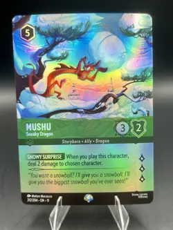 Mushu Sneaky Dragon 212/204 Epic Holofoil Winterspell Mulan NM Disney Lorcana - Image 1
