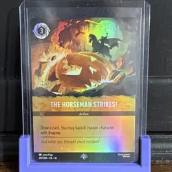 Disney Lorcana TCG The Horseman Strikes! Enchanted Holo Full Art 207/204 - Image 1