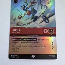 Goofy Klutzy Skier 216/204 Epic Holofoil Winterspell NM Disney Lorcana - Image 4