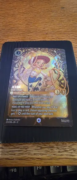 Lorcana Jessie Lively Cowgirl Wilds Unknown 223/204 Enchanted Holo - Image 1