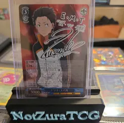 Weiss Schwarz, Re:Zero, Subaru, RZ/S46-068SP, Japanese, Signature, LP - Image 2