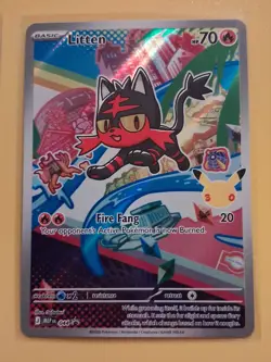 Popplio Rowlet Litten MEP 043 044 045 Pokemon 30th Anniversary First Partner NM - Image 3