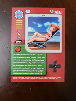 MP! 1999 Pokemon TV Animation Series 1 Misty #TV3 Black Logo - Image 2