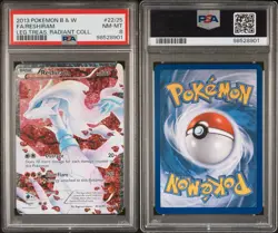 Pokemon Reshiram RC22/RC25 PSA 8 NM-MT Legendary Treasure Radiant Full Art 2013 - Image 3
