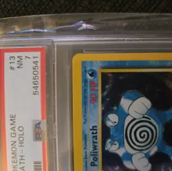 1999 Pokemon Base Set Unlimited Poliwrath Holo Rare PSA 7 Near Mint 13/102 🔥 - Image 3