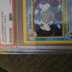 1999 Pokemon Base Set Unlimited Poliwrath Holo Rare PSA 7 Near Mint 13/102 🔥 - Image 4