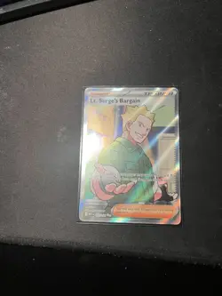 Lt. Surge's Bargain 170/132 Ultra Rare Full Art Pokemon Mega Evolution MINT - Image 1