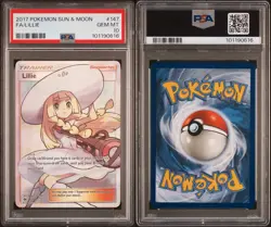 Pokemon Lillie 147/149 PSA 10 Gem Mint Sun & Moon Base Full Art Trainer 2017 - Image 3