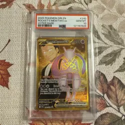 Pokemon Mewtwo EX 240 Gem MT 10 PSA Team Rockets, 2025 Destined Rivals - Image 3