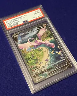 PSA 10 Aerodactyl V #180 SWSH Lost Origin 2022 Pokemon GEM MINT - Image 2