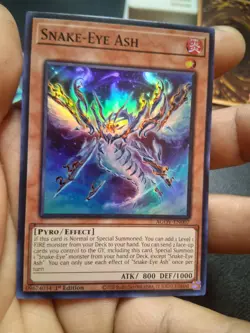 Yugioh!-(x3)-Snake-Eye Ash-Super Rare-agov-en007-1st Edition-(LP/NM) - Image 5