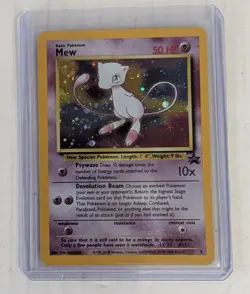 Pokemon Card Mew Holographic Black Star Promo #9 Card WOTC 1999-2000 NM - Image 3