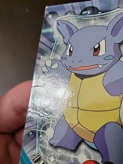 DMG! Wartortle #08 Topps TV Animation Black Logo Pokemon Card - Image 3