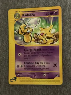 Kadabra 84/165 Pokemon Expedition E Reader Series Vintage Card TCG MP 2002 - Image 1