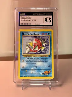CGC 9.5 MINT+ Misty's Magikarp Gym Challenge 1st Edition 88/132 Pokemon Card psa - Image 1