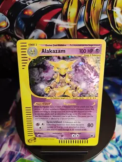 Alakazam Holo 1/165 Expedition Base Set Pokemon Card 2002 - Image 1