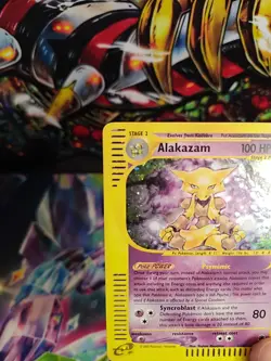 Alakazam Holo 1/165 Expedition Base Set Pokemon Card 2002 - Image 3