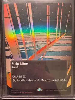 Strip Mine (Borderless 85) (FOIL) - NM - MTG - EOS - Image 1