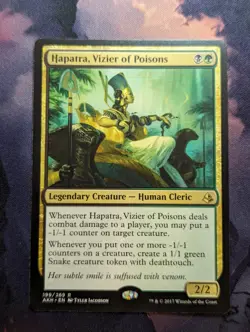 Hapatra, Vizier of Poisons - AKH - Rare - 199 - MTG - Image 1