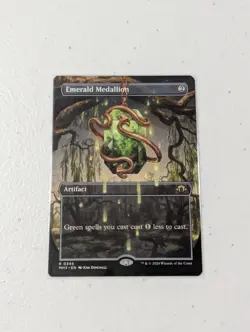 MTG Emerald Medallion - Borderless - Modern Horizons 3 NM - Image 1