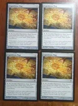 4x Expedition Map - Zendikar - Regular - Magic The Gathering - MTG (Playset) - Image 1