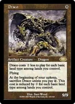 RUSH FR/VF Draco Planeshift Ex MTG Magic PLS - Image 1