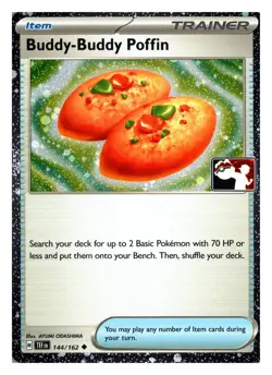 Buddy-Buddy Poffin 144/162 UC Prize Pack Series Cards Holo NM - Image 1
